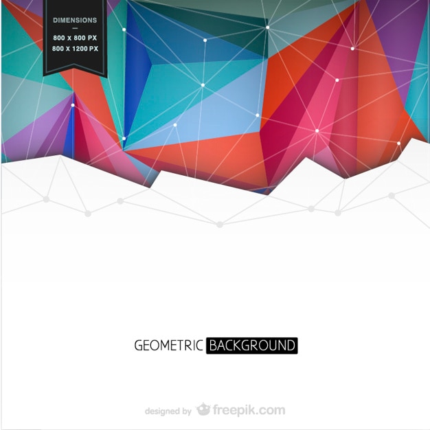 Fondo con las formas geométricas de colores