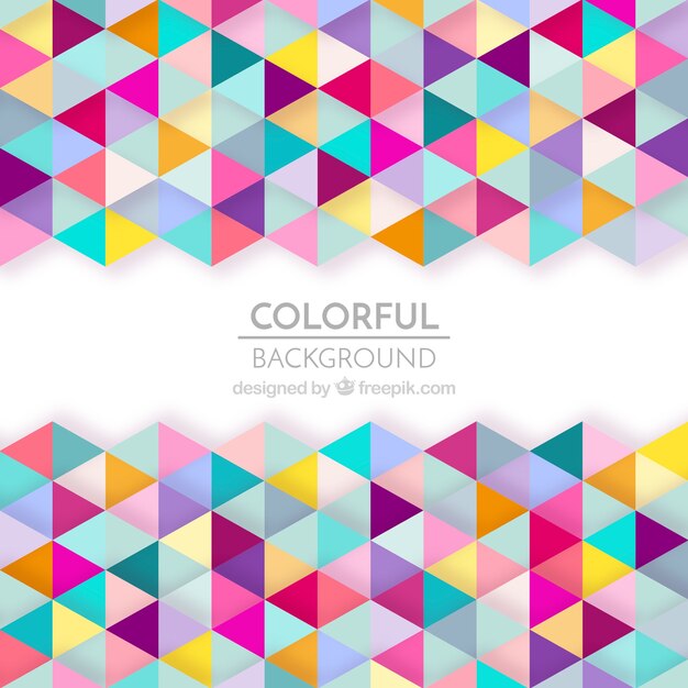 Fondo de formas geométricas coloridas