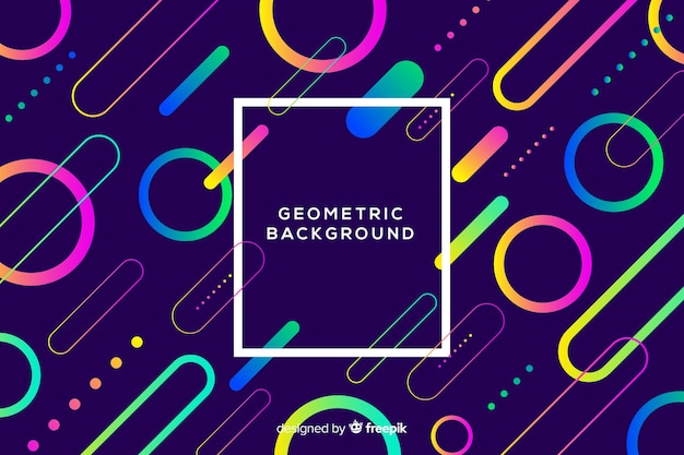 Fondo formas geométricas coloridas