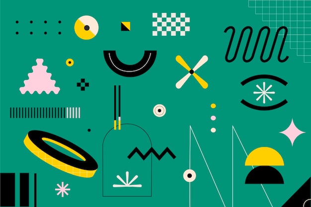 Fondo de formas geométricas creativas
