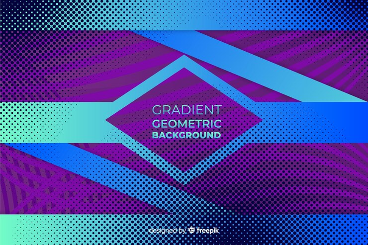 Vector gratuito fondo de formas geométricas con degradado