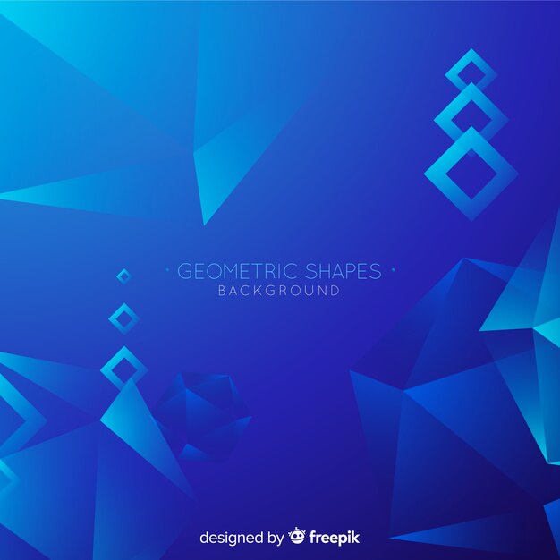 Fondo de formas geométricas con degradado