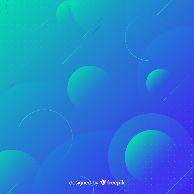 Fondo de formas geométricas con degradado