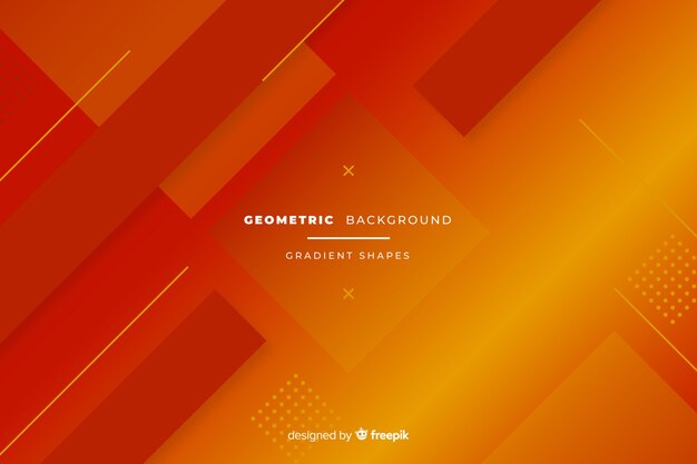 Fondo de formas geométricas con degradado