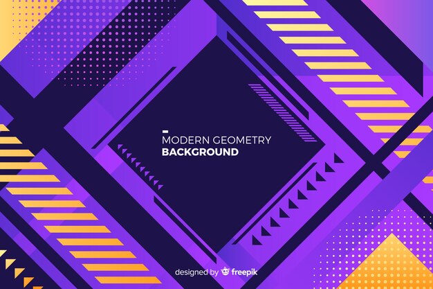 Fondo de formas geométricas con degradado
