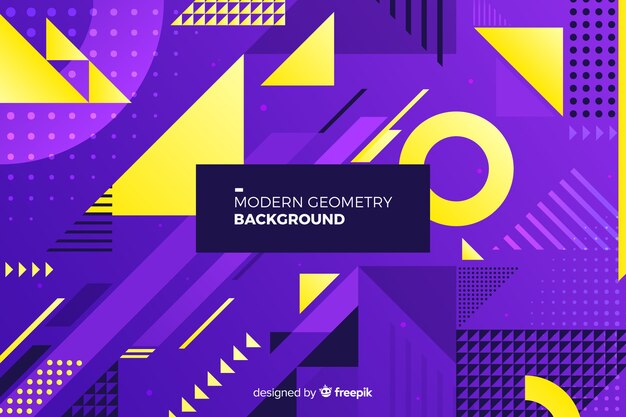 Fondo de formas geométricas con degradado