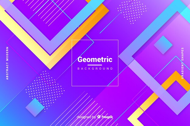 Fondo con formas geométricas y degradado