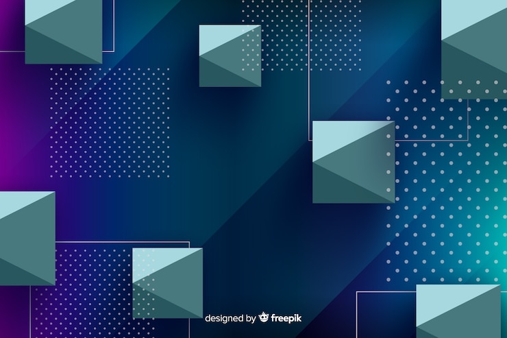 Vector gratuito fondo de formas geométricas de gradiente de colores