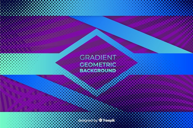 Fondo de formas geométricas en gradiente