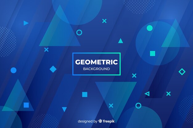 Fondo de formas geométricas en gradiente