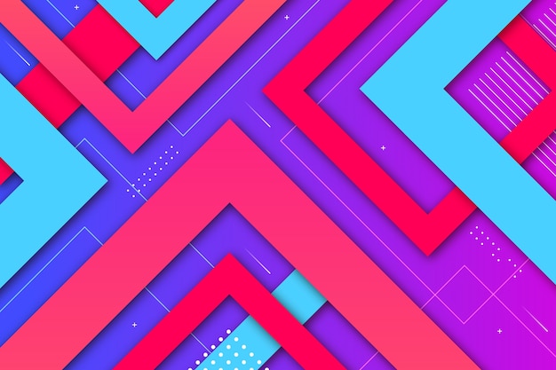 Fondo de formas geométricas en gradiente