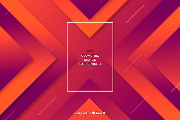 Fondo de formas geométricas en gradiente