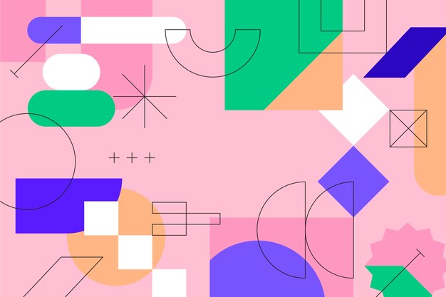 Fondo de formas geométricas minimalistas
