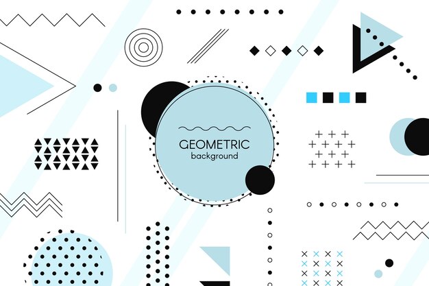 Fondo de formas geométricas planas