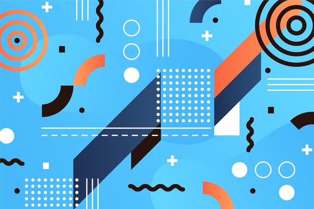 Fondo de formas geométricas planas
