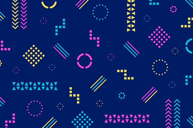 Fondo de formas geométricas planas