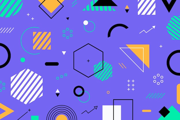 Fondo de formas geométricas planas