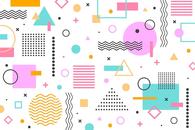 Fondo de formas geométricas planas