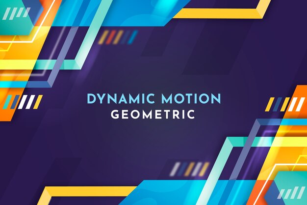 Fondo de formas geométricas planas