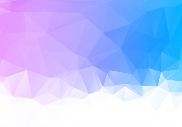 Fondo de formas geométricas polivinílicas bajas coloridas abstractas
