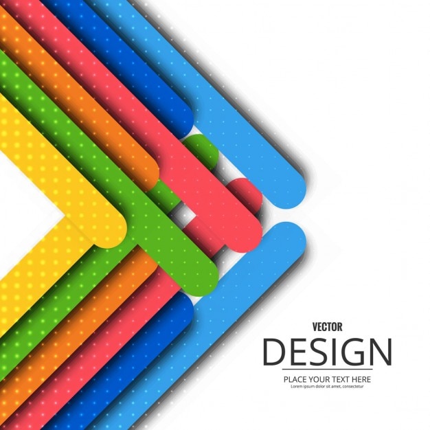 Fondo con formas geométricas redondas, a todo color 
