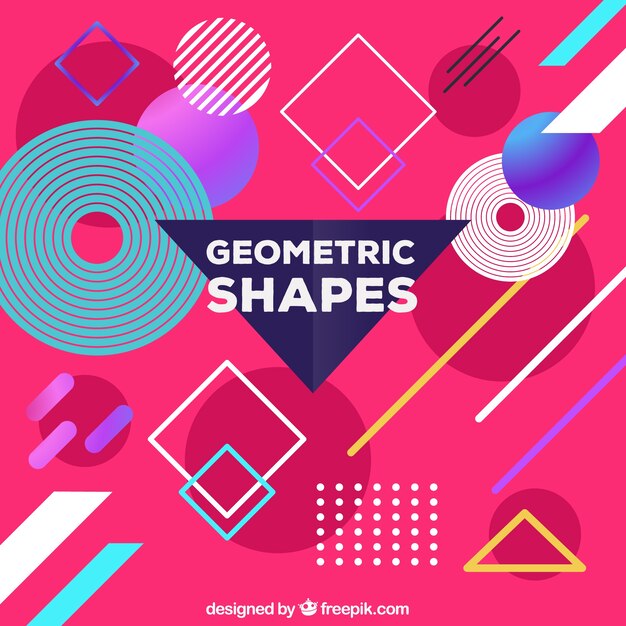 Fondo con formas geométricas