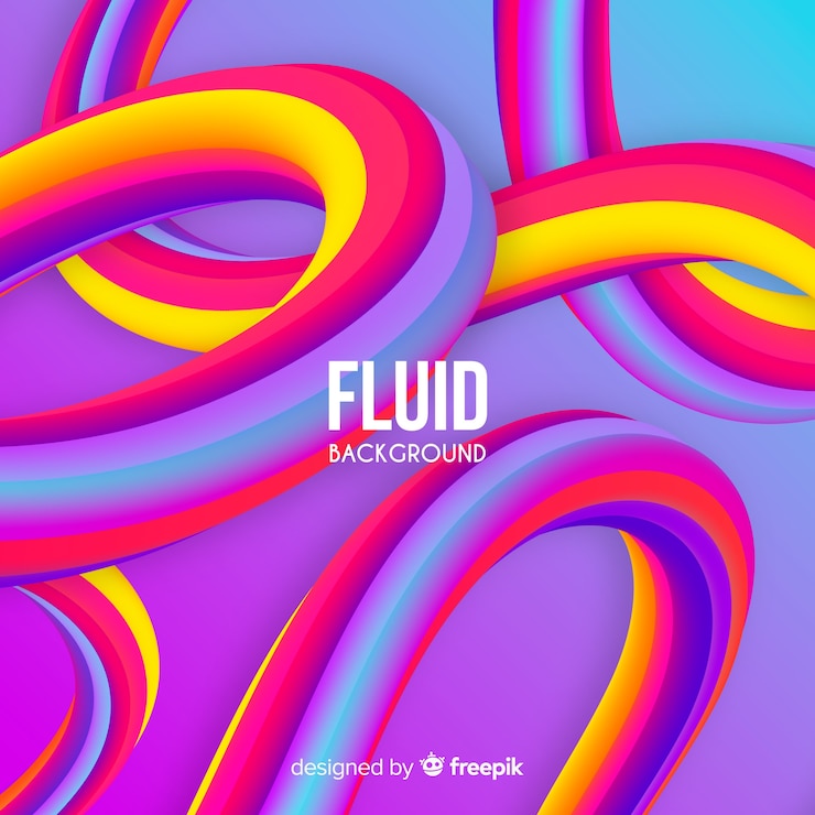 Vector gratuito fondo de formas líquidas de colores