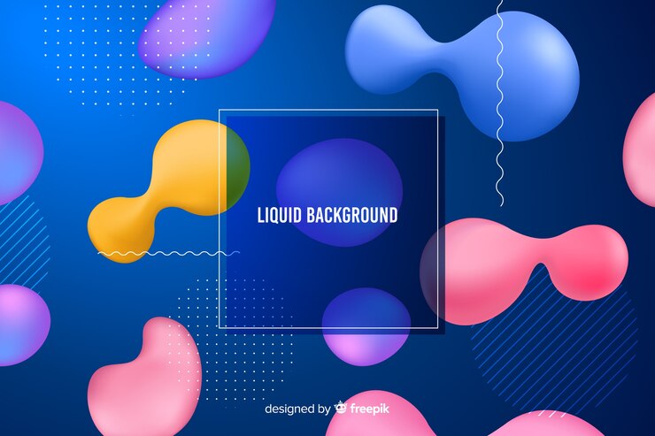 Vector gratuito fondo de formas líquidas con degradado
