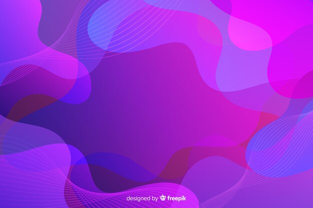Fondo de formas líquidas gradiente