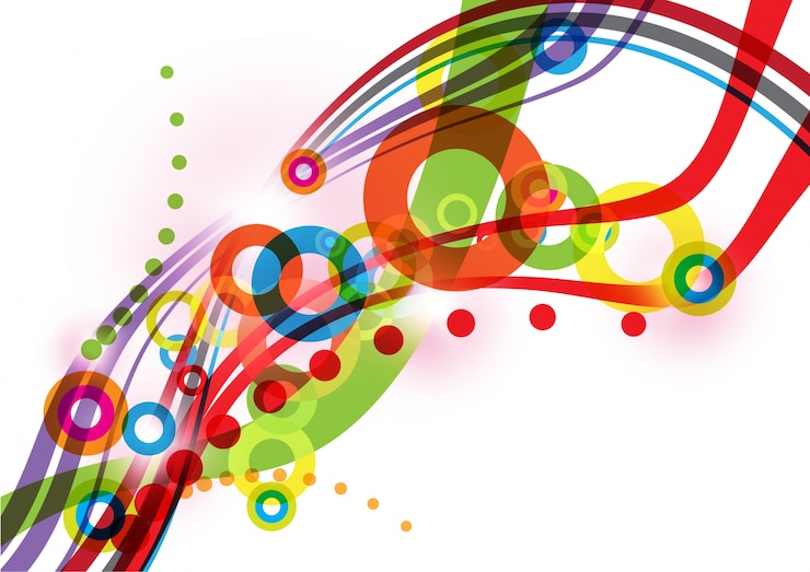 Vector gratuito fondo de formas multicolores
