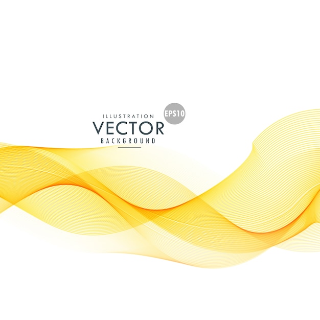 Vector gratuito fondo con formas onduladas, amarillo