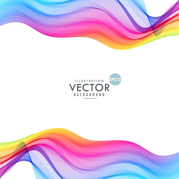 Fondo con formas onduladas de colores