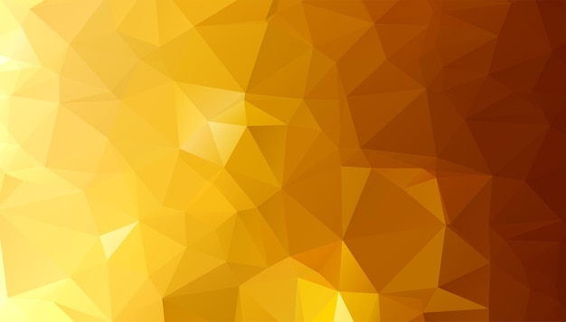 Vector gratuito fondo de formas de triángulo dorado de baja poli