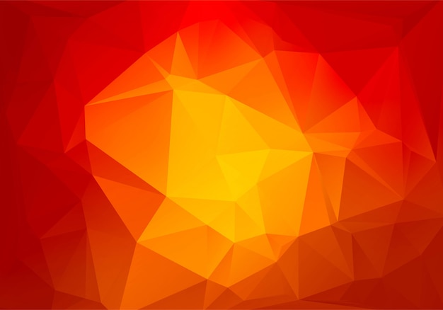 Fondo de formas de triángulo rojo poli baja