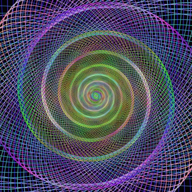 Fondo fractal multicolor