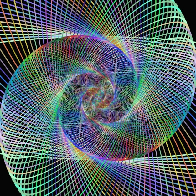 Fondo fractal multicolor