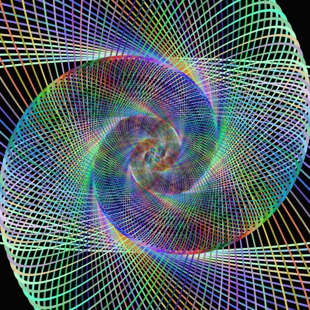 Fondo fractal multicolor