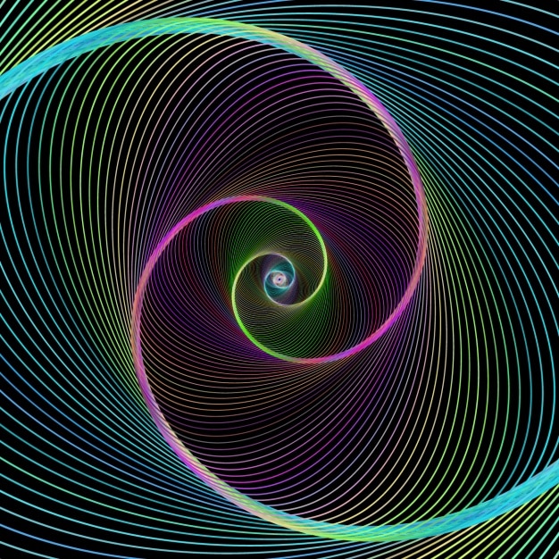 Fondo fractal multicolor