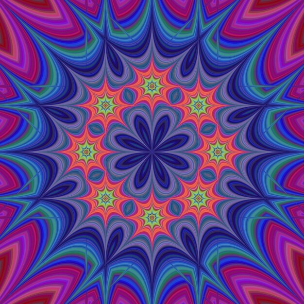 Fondo fractal multicolor