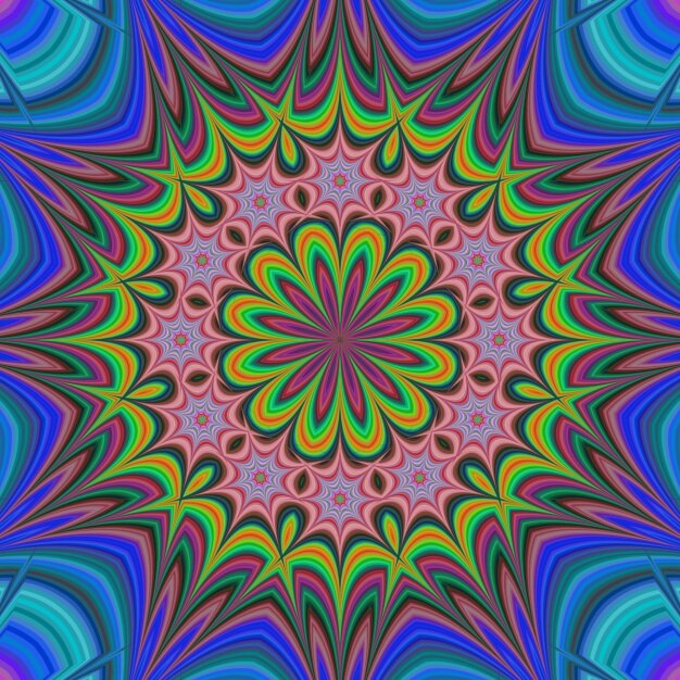 Fondo fractal multicolor