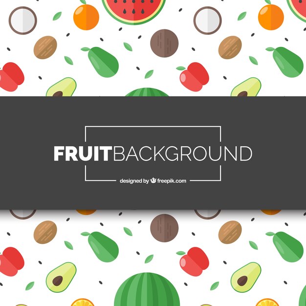 Fondo de frutas mezcladas