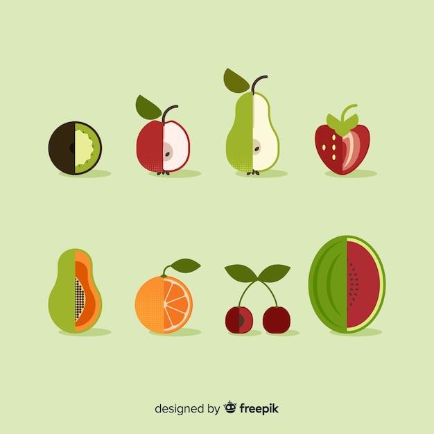 Vector gratuito fondo de frutas y verduras