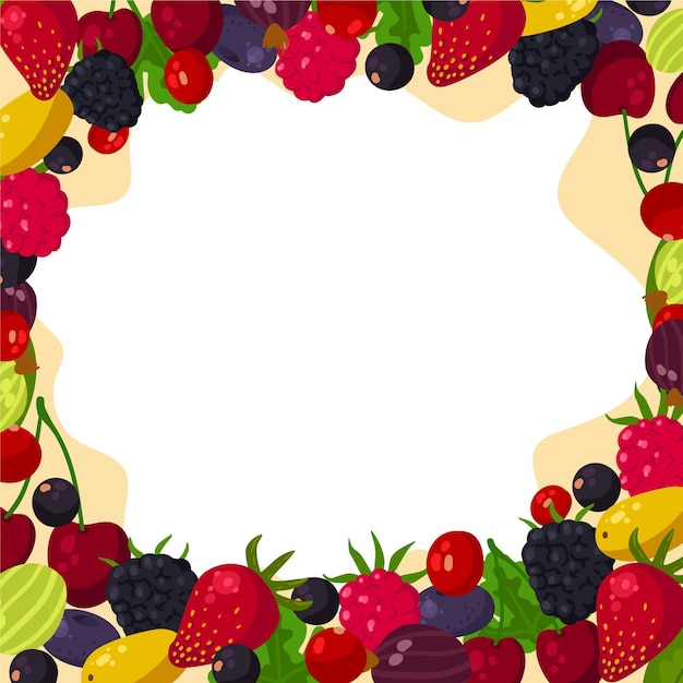 Vector gratuito fondo de frutas y verduras