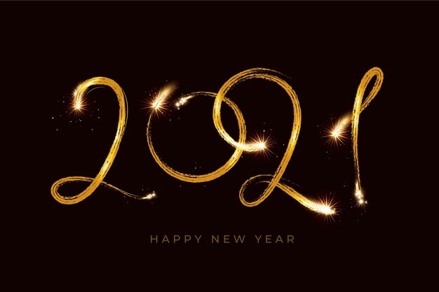 Fondo de fuegos artificiales año nuevo 2021
