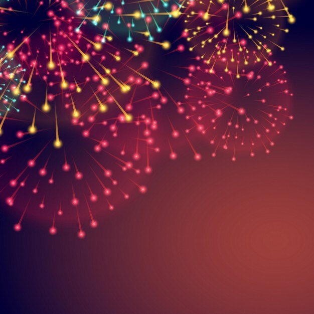Un fondo con fuegos artificiales para diwali