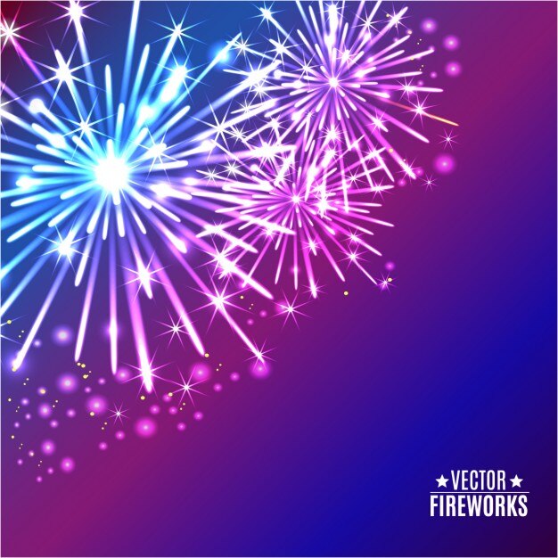 Fondo con fuegos artificiales