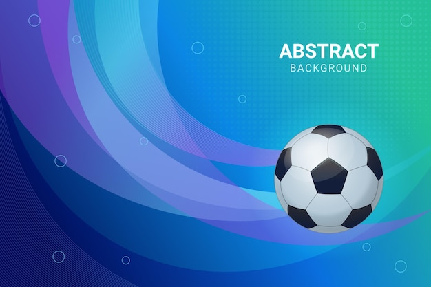 Fondo de fútbol abstracto degradado