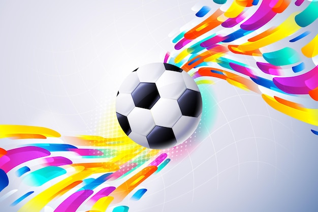 Fondo de fútbol abstracto con gradiente