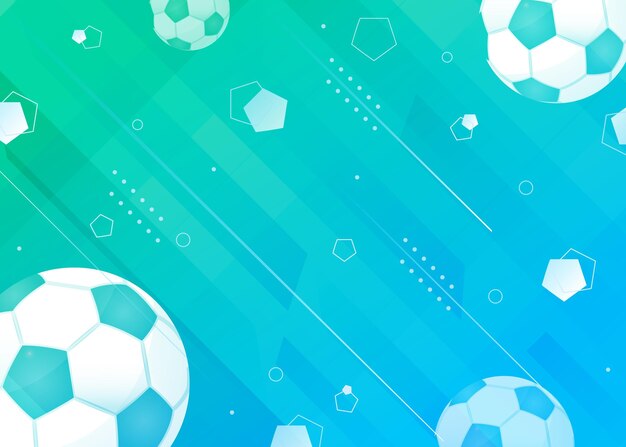 Fondo de fútbol degradado abstracto