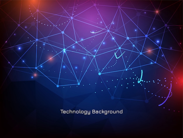 Fondo futurista abstracto de tecnología brillante